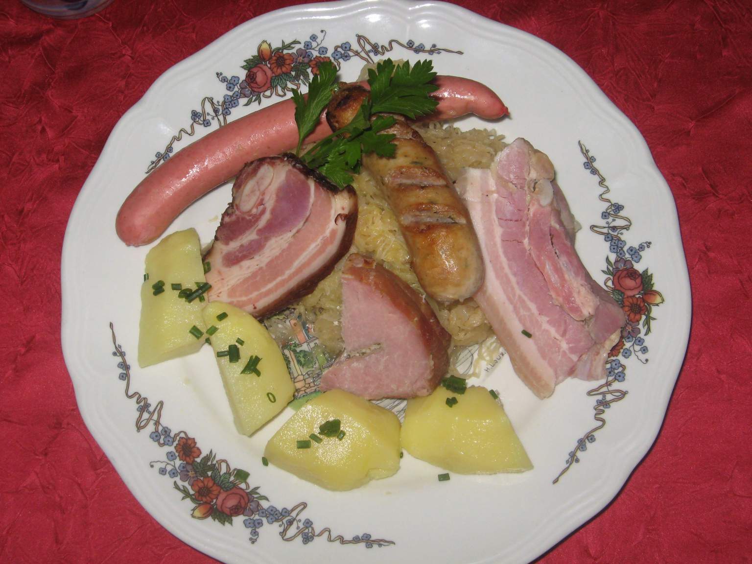 Alsatian sauerkraut from the Hotel La Couronne in Wissembourg